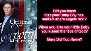 Scotty McCreery - Mary Did You Know (Lyrics)
