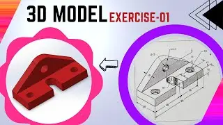 3D Model Exercise-01__3D Designing on Solidworks__Solidworks Tutorial Bangla__ Peak Point__3D model