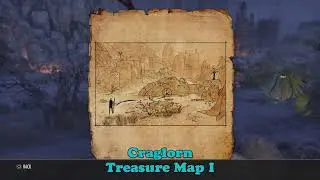 ESO Craglorn Treasure Map I, Location, The Elder Scrolls Online, Treasure Map 1
