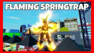 How to get FLAMING SPRINGTRAP in FNAF 3 MULTIVERSE RP Roblox [ The fire of Fazbear Fright Badge ]