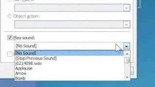 How to add sound to a hyperlink in a presentation