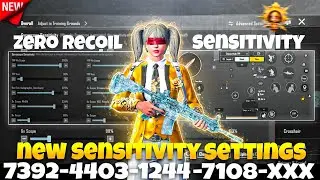 New Update 3.3🔥Best Sensitivity Code + Control Settings Pubg Mobile/Bgmi Sensitivity 2024