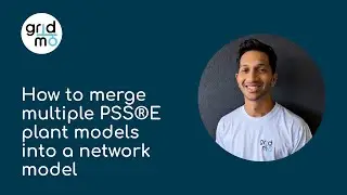 How to merge multiple PSS®E plant models into a network model