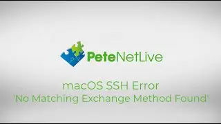 macOS – SSH Error   No Matching Exchange Method Found