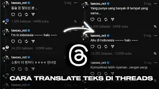 Cara Menterjemahkan Teks di Threads Menjadi Bahasa Indonesia - Tutorial Threads