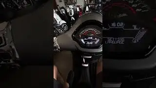 How to set the clock and settings on a 2023 Vespa GTS 300 HPE2 with the analog speedometer.
