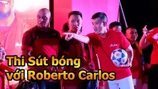 Thử Thách bóng đá DKP thi sút bóng mạnh với Roberto Carlos & Lê Công Vinh Đội trưởng ĐT Việt Nam