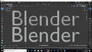 how to delete extra vertices from text in blender 2.80