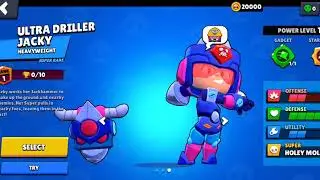Brawl Stars- Ultra Driller Jacky