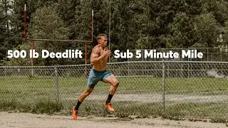 Former Olympic Marathoner Ryan Hall Attempts a Sub 5 minute Mile with a 500lb Dead Lift