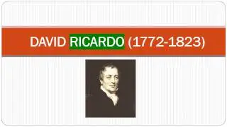 İDT(03).  Malthus  ve Ricardo (İktisadi Düşünce Tarihi)