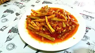 Турецкий муж на кухне / как турки готовят стручковую фасоль? /taze fasolye / Турецкая кухня