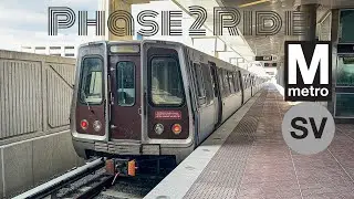 WMATA Alstom 6093 on the Silver Line Phase 2 Ride