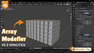 How to Use Array Modifier in Blender 2.9 | Blender Tips | Modifier