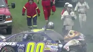 2011 Watkins Glen - David Reutimann and David Ragan hard crash