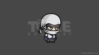 White Ninja - 2D Character Sprite
