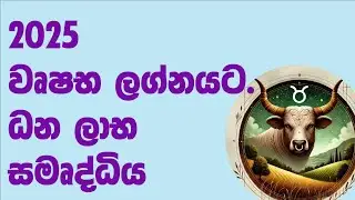 2025 වෘෂභ ලග්නයට ධන ලාභ ,උසස් වීම්