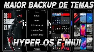 O MAIOR BACKUP DE TEMAS E FONTES PARA MIUI E HYPER OS
