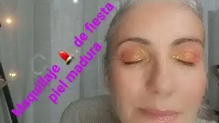 Maquillaje 💄 ojos maduros  con mucho  brillo ❇️ ❇️ ❇️