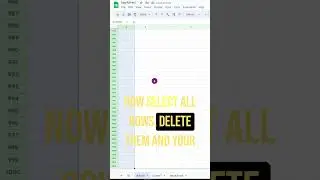Don't know how to remove all blank rows in #googlesheets ? 😬👀📈 #tips