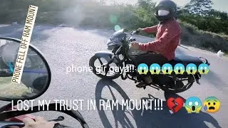 I HATE RAM MOUNT!! Brand new phone fell from ram mount 😭 broke my phone!!