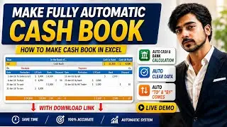 How to Create Cash Book Management System in Excel.URDU||HINDI || Cash Book in Excel ||