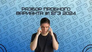 Разбор пробного варианта #1 ЕГЭ 2024