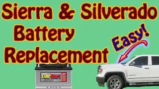 2014 - 2018 GMC Sierra \ Chevy Silverado Battery Replacement - Sierra Silverado Low Battery Warning