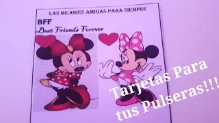 TARJETAS para tus PULSERAS/How to MAKE Cards for Bracelets