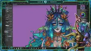 [VOD] ✨Art Stream ~ 🌜 cosy night time Vtuber designing ^-^ Lets make the Nymph Lich come to life!