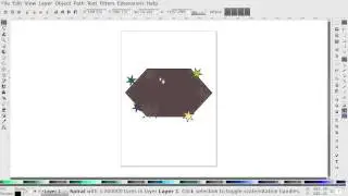 Inkscape 10 Using Polygon Star Spiral Tool