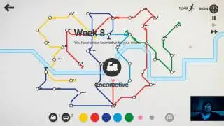 MiniMetro - mid to end of initial entry game. - just game play