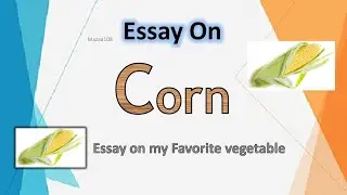 Corn Vegetable | Essay On Corn Vegetable | My Favorite Vegetable Corn | Few Lines on Corn Vegetable