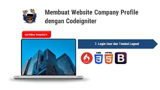 Web Company Profile (7) dengan Codeigniter - Login User dan Logout | Codeigniter