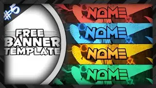 Graphic YouTube Banner Template | Free Download (All Colours)