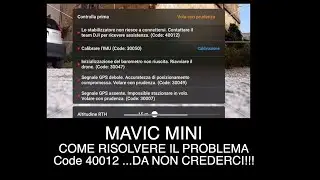 MAVIC MINI COME RISOLVERE IL PROBLEMA Code 40012 ...DA NON CREDERCI !!!