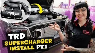 Tacoma TRD Super Charger Install!! Part 1: Fitting the "Fit Kit" and baseline Dyno pull!