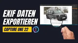 Bild exportieren mit Exif Daten in Capture One