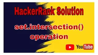 Set  intersection Operation || HackerRank  Solutions || Sets in Python