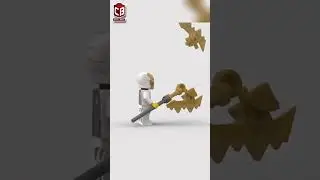 LEGO Weapon Axe Satisfying Building Animation #shorts #lego #crixbrix #moc