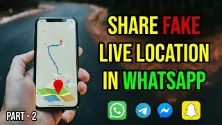 🗺️How to Share Fake Live Location in WhatsApp & Telegram | Clown Tricks | Part - 2