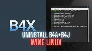 Uninstall B4X Wine Linux Mint using Script