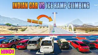 Gta 5 : Indian Cars VS Climbing ICE RAMPS | Gta 5 Gameplay