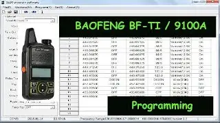 Baofeng T1 radio :  446Mhz  pmr 9100 Programming software.