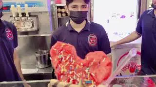 Summer special:watermelon rolls ice cream 