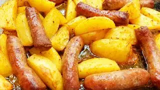 SALSICCIA e PATATE AL FORNO con meno di 10 euro mangia una famiglia 👪 intera ❗