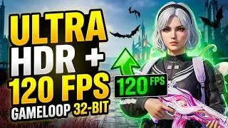 Easily enable Ultra HDR + 120 FPS in PUBG Mobile on the GameLoop emulator 32 bit using the Ultra HDR