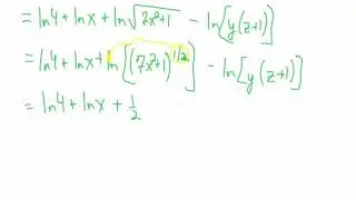 Simplify a Log Expression - Example 2