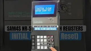 Soft reset (INITIAL CLEAR) your SAM4s NR-510RB cash register. #shorts #money #cashregister #tutorial