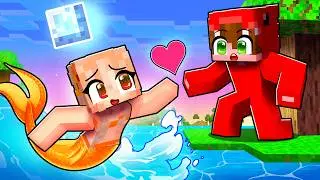 Falling in LOVE with a MERMAID in Minecraft!